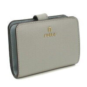 FURLA CAMELIA Bifold Wallet Gray Blue
